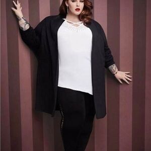 MBLM by Tess Holliday Black with Faux Leather Pants